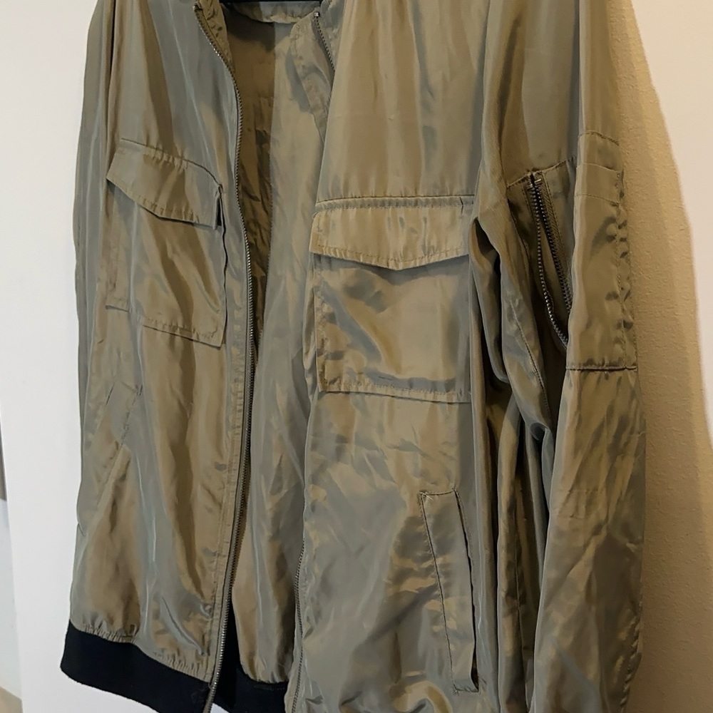 Forever 21 Green Lightweight Shirt Jacket